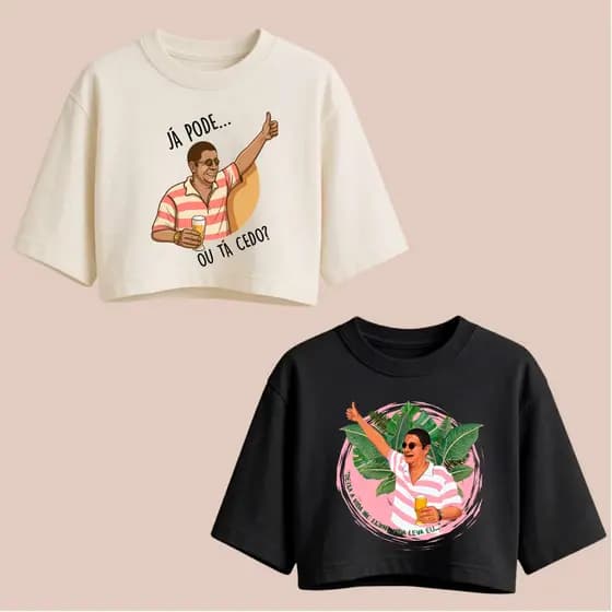 Kit 2 Croppeds Zeca pagodinho