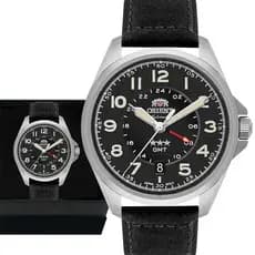 Relógio Orient Masculino Prata Automático Sport Land Couro