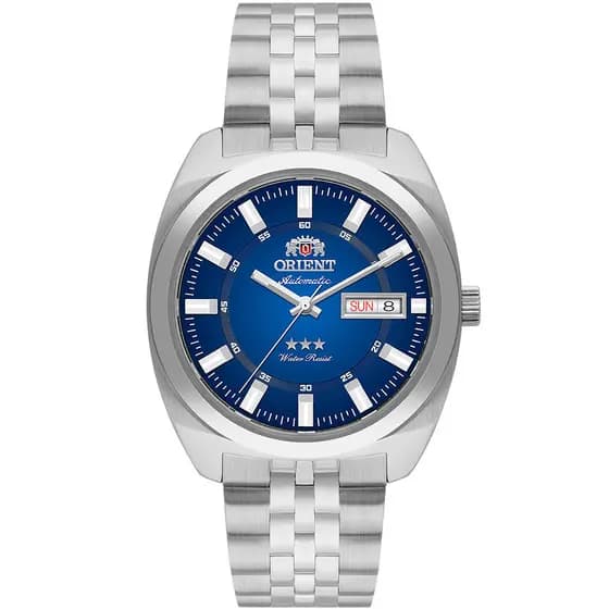 Relógio Orient Prata Heritage Automático 3 Estrelas Original