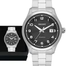 Relógio Masculino Orient Solartech Prata Analógico Garantia