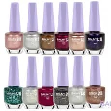 Esmaltes Bauny Cosméticos Metalizado e Glitter - Cores Variadas 9ml