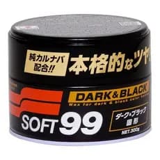 Cera Soft 99 automotiva black dark Para Carros preto e escuro 300g revitalizadora automotiva