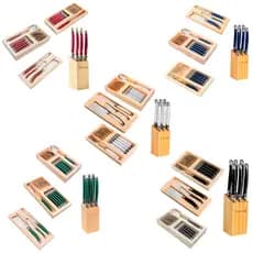 Kit Conjunto De Talheres Luxo 21 Peças Em Aço Inox Jogo De Talheres Refeição Laguiole La Tour