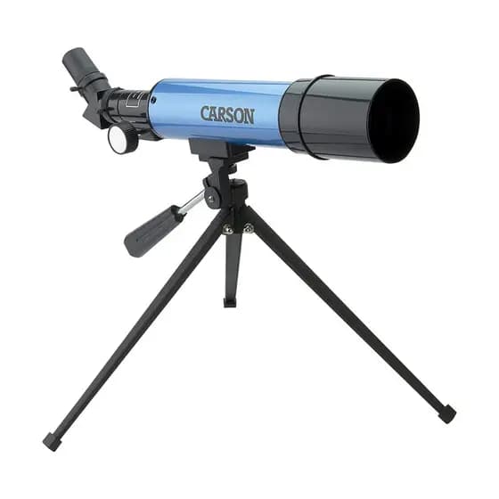 Telescópio Refrator AIM com Ampliação de 17,5x a 78x e Tripé de Mesa - Carson