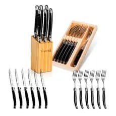 Conjunto De Talheres Kit Com 12 Peças Garfo Faca Luxo Premium Original Laguiole La Tour