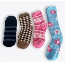 Meia Lã Pelúcia ATOALHADA Felpuda Inverno Feminino e Masculino G025