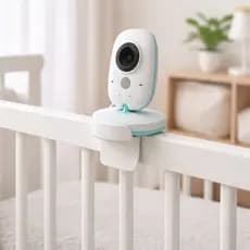 Suporte Babá Eletrônica Câmera Ajustável Flexível Resistente para Berço Monitor bebês Fixação Segura