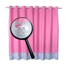 Cortina Chuva de Amor Quarto de Menina Rosa 2,60 L x 1,70 A