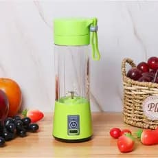 Mini Liquidificador Portátil Shake 6 Laminas 380ML Cabo USB 110V 220V