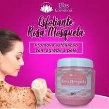 kit 10 Esfoliante Corporal e Facial Rosa Mosqueta 300g - Ellas Cosméticos
