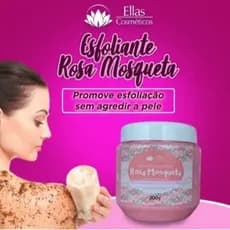 kit 30 Esfoliante Corporal e Facial Rosa Mosqueta 300g - Ellas Cosméticos