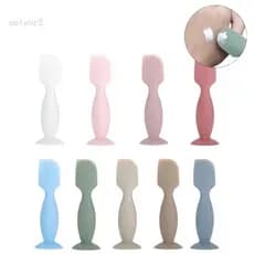 Meteo2 Espátula Creme Fraldas Para Bebê Escova Silicone Macia