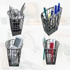 Cestinho Multiuso Organizador Original Brastemp Electrolux Cesto Plástico Porta Talheres Cinza