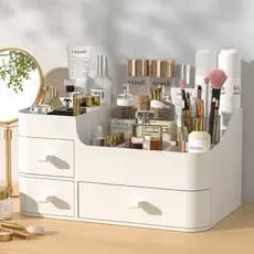 (Grande)Organizador de Mesa Multiuso Escritório Maquiagem
