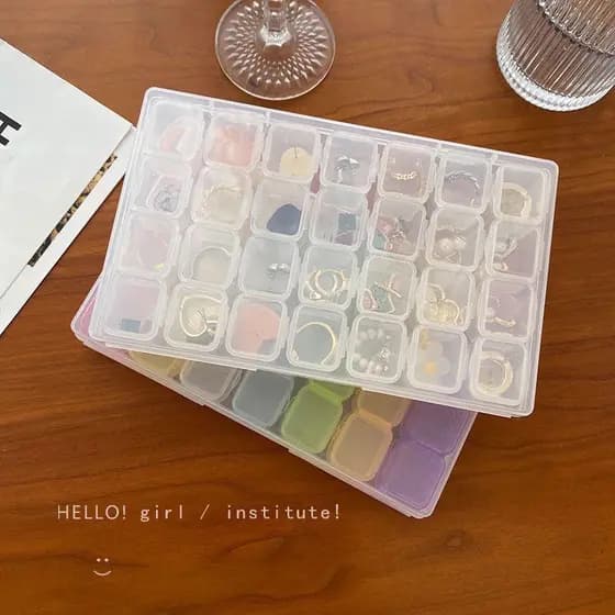 Ewstojo Organizador 28/30/32/Divisórias Strass Pedrinhas Caviar Decoração（Este produto possui dois modelos diferentes）