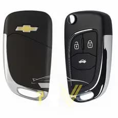 Capa Carcaça Chave Canivete Chevrolet Gm Onix Cobalt Cruze Prisma Cruze 3 Botões Modelo Novo