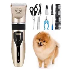 Kit Maquina de Tosa Tosquiadeira Para Cachorro Gato Recarregável Pet