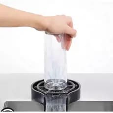 kit 2 Lavadora Lava Copos Automático de Pia para Copos, Taças e Coqueteleira para Cozinha Bar