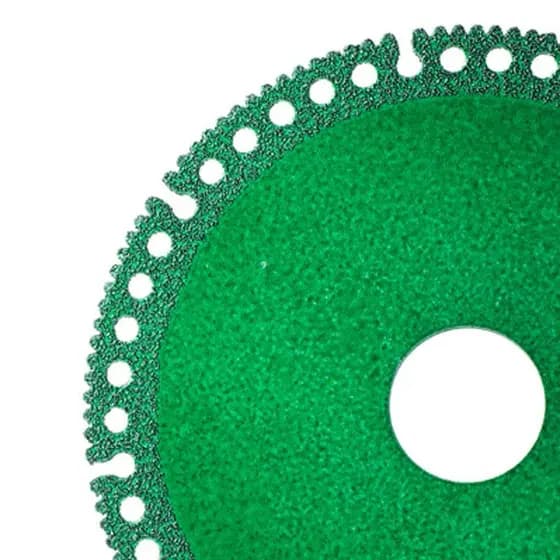 kit 5 Disco De Corte Para Vidro Porcelana Piso Cerâmica Jade e Cristal 100mm x 20mm