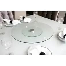 Suporte De Vidro Temperado Centro De Mesa Giratório 30cm (6739)