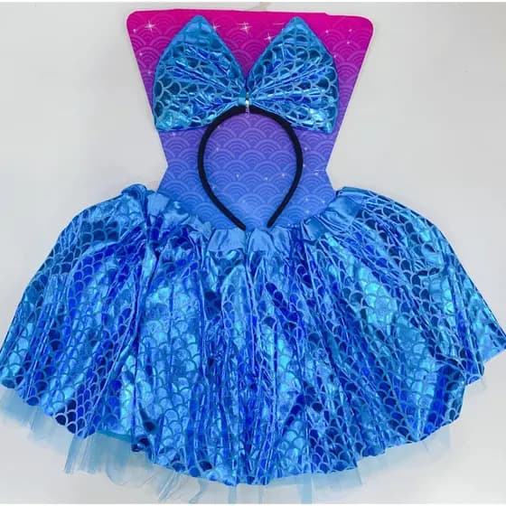 Kit 2 Peças Fantasia Infantil Carnaval Saia e Tiara  Interponte INFANTIL
