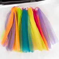 Saia De Tule Para Festa Ballet Fantasia Bale Colorido