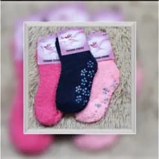 Meia Felpuda termica grossa para frio Infantil KIT com 3/6/12 pares MJW-21,22