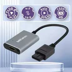 Adaptador HDMI Bitfunx para Gamecube / N64 / Super Nintendo + cabo hdmi