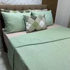Colcha de cama Piquet 4 peças Casal, Queen e King
