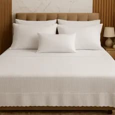 Cobre Leito Colcha de Cama Casal 3 Peças Piquet - Cama de Hotel