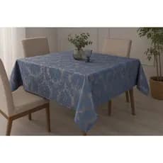Toalha de mesa azul para 4 lugares