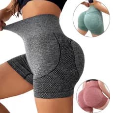 Shorts Academia Esportivo Cintura Alta Empina Bumbum Modeladora Fitness Legging