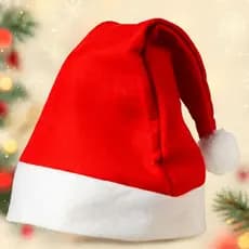 Gorro Papai Noel Veludo Elegante Vermelho Natal Touca Kit Com 2/4/5