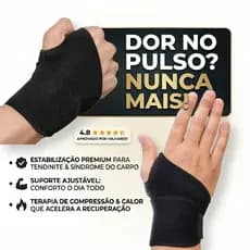 Munhequeira para Tendinite Ortopédica Ajustável Compressão Túnel do Carpo Neoprene Premium