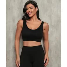 Top Feminino Fitness Bojo Removível Academia Básico Original