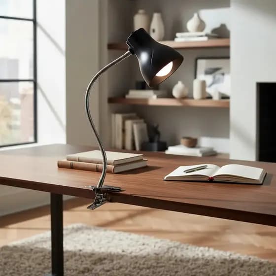 Luminária Abajur de Mesa Articulavel Decoração Quarto Sala Escritorio Estudo Luz Direcionada Bivolt