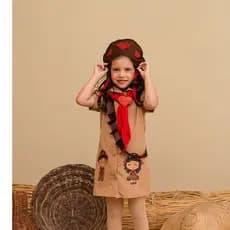 Chemise Infantil Casal Cangaceiro São João Fantasia Menina Junina Cangaceira Look Xadrez Menina Junino São João
