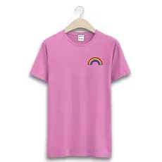 Camiseta basica lgbt top arco iris