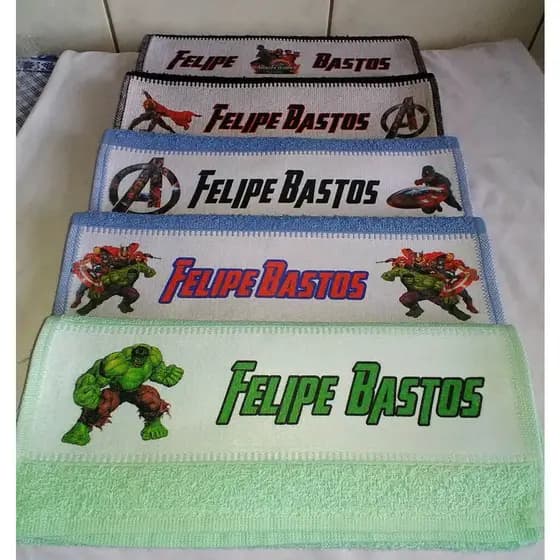 Toalhinhas De Mão Personalizada com nome Lavabinho 4 unidades