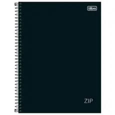 Caderno Universitário 10 Matérias Zip Preto 160 Folhas Tilibra