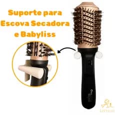 Suporte de Escova Secadora e Babyliss Suporte de Parede Escova Secadora Organizador Escova Secadora