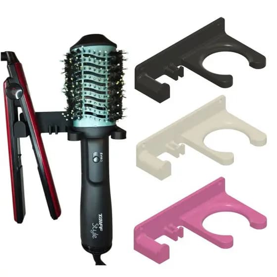Suporte de Escova Secadora de Cabelo e Chapinha ou Secador