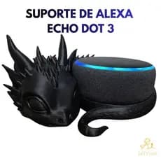 Suporte Dragão Alexa Amazon Echo Dot 3ª geração