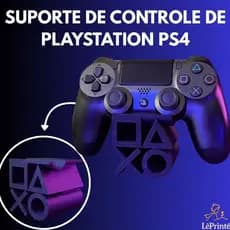 Suporte para Controle PS4 DualShock - Design Exclusivo com Símbolos PlayStation Gamer