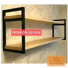 Prateleiras/ nicho estilo Industrial(ferro e madeira ou so ferro) escolha a sua melhor opção