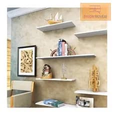 kit com 5 prateleiras retas  10cm profundidade fabricada em mdf 15mm de alta qualidade.