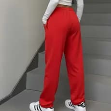 Calça Hip Hop Larga Moletom Wide Leg Estilo Streetwear