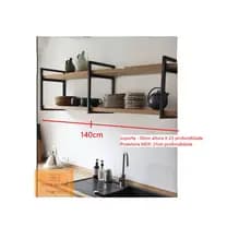 kit COIZINHA industrial sup-35x25 e Prateleiras Dupla de qualidade/ capacidade 50kilos