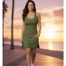 Regata Feminina Longline Fitness Tapa Bumbum Longa Básica Regatão Academia Vestidão