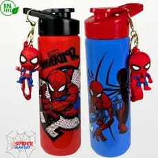 Garrafinha Squeeze Infantil Homem-Aranha 700ml com Chaveiro | Escolar Resistente